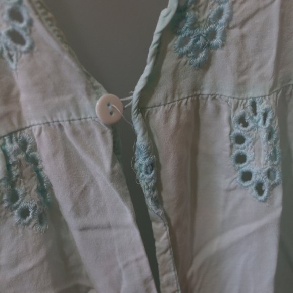 Ombre Eyelet Cover Up Mermaid Fairy Cottagecore L XL - Picture 4 of 13